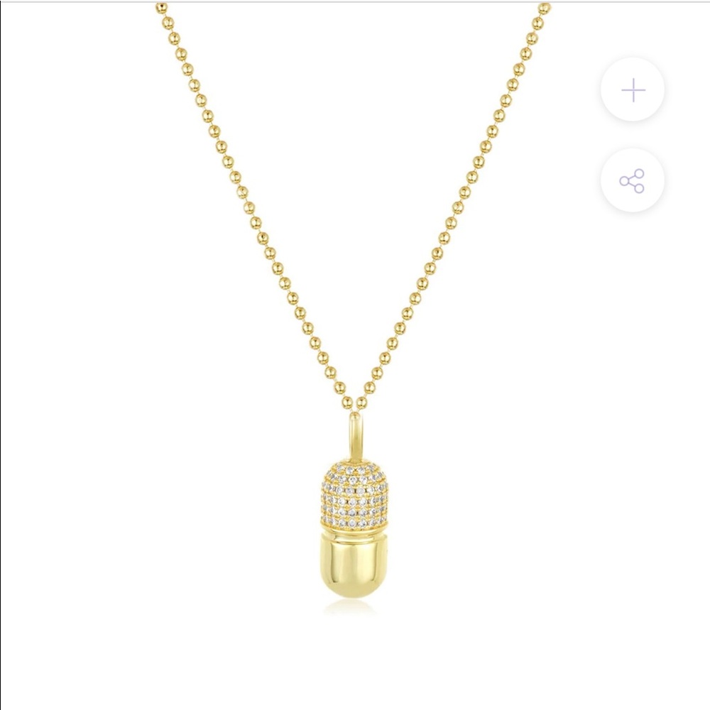 Melinda Maria Capsule “Chill” Pill Necklace NWOT